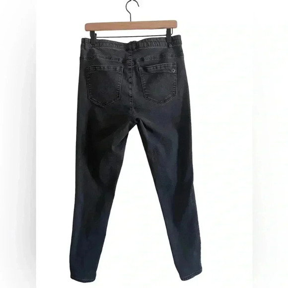 DEMOCRACY High Waisted Skinny Jeans Size 10 Black Washed Color - Picture 2 of 10